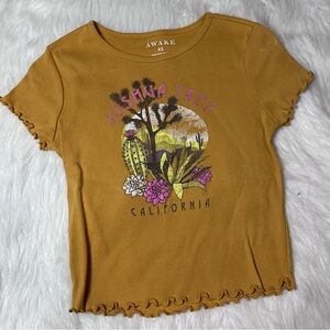 Awake Joshua Tree California Cropped Tee
